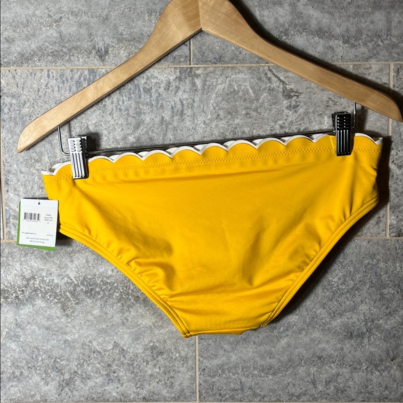 🆕 NWT Kate Spade Fort Tilden Scalloped Hipster Bikini Bottom – XS – Limone - Picture 4 of 7